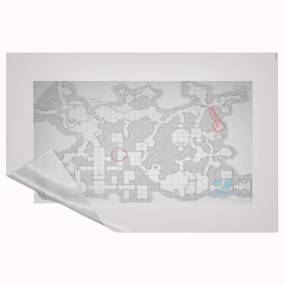 Frosted Mat for Digital Maps